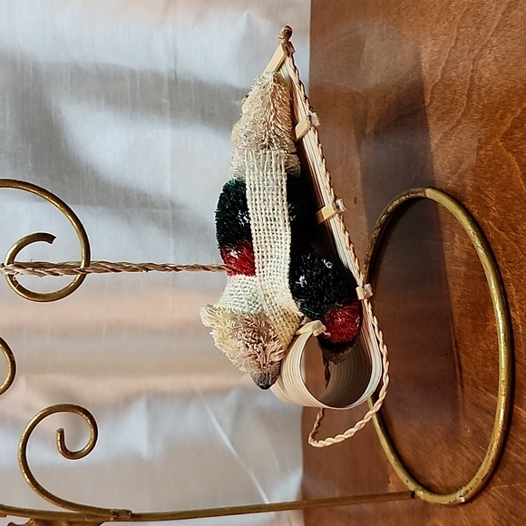 Pottery Barn polar bear toboggan sled ornament Christmas holiday tree large - Picture 8 of 8